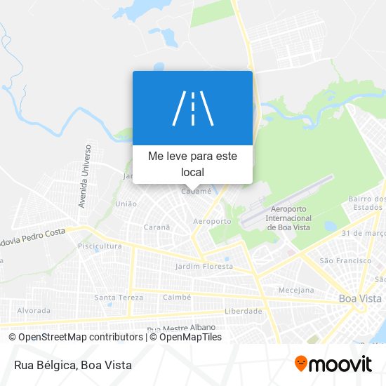 Rua Bélgica mapa