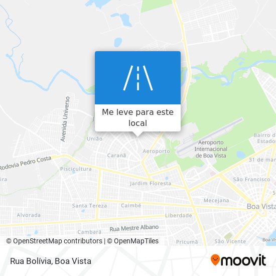 Rua Bolívia mapa