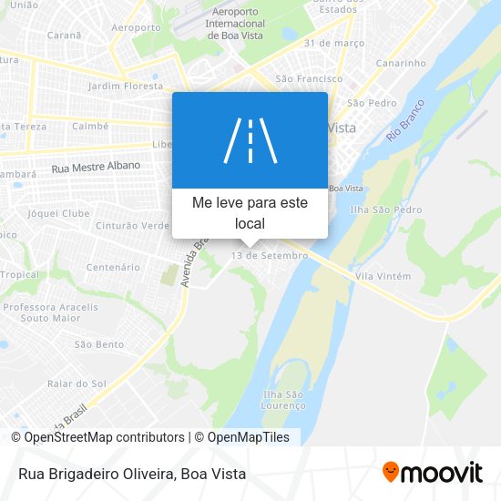 Rua Brigadeiro Oliveira mapa