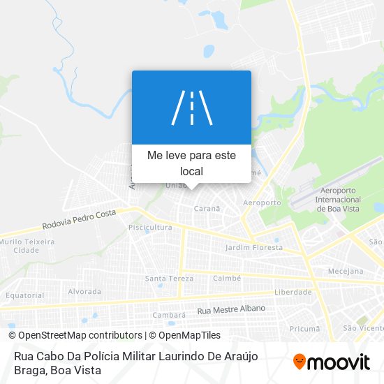 Rua Cabo Da Polícia Militar Laurindo De Araújo Braga mapa