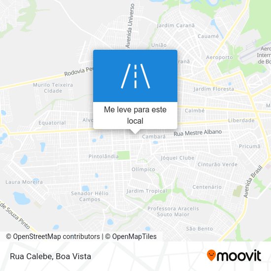 Rua Calebe mapa
