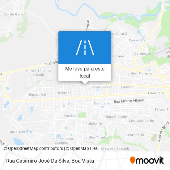 Rua Casimiro José Da Silva mapa