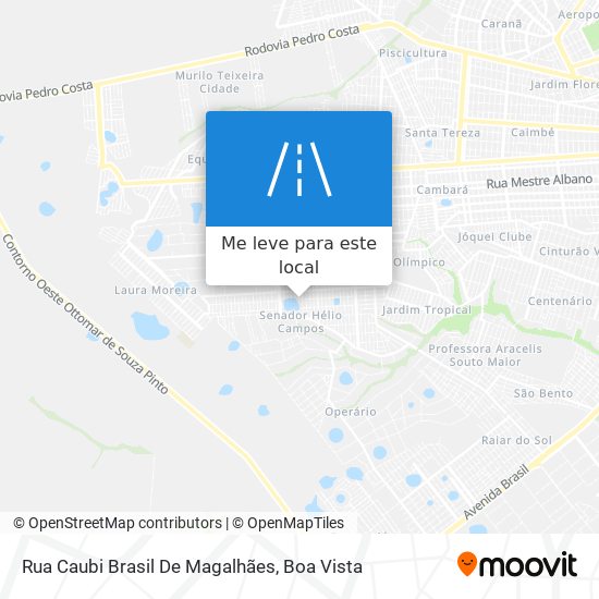 Rua Caubi Brasil De Magalhães mapa