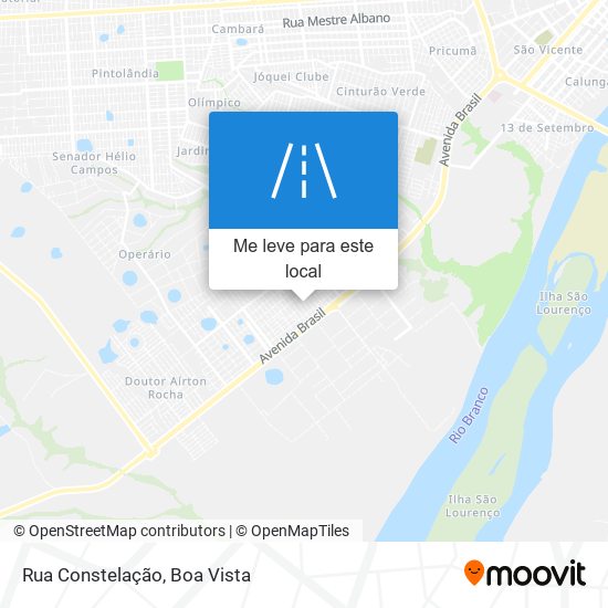 Rua Constelação mapa