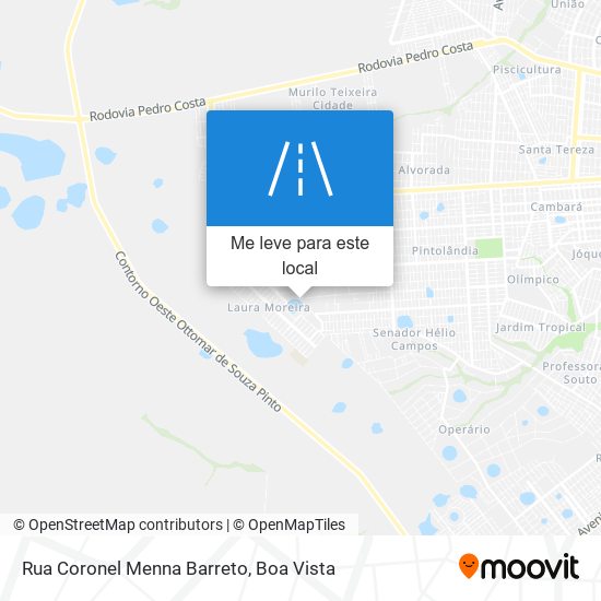 Rua Coronel Menna Barreto mapa