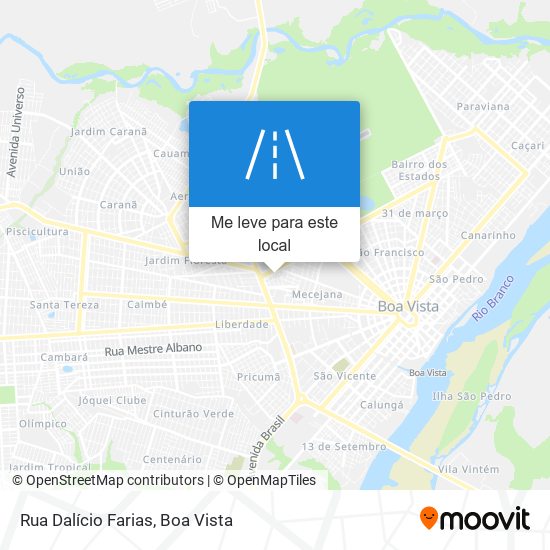 Rua Dalício Farias mapa