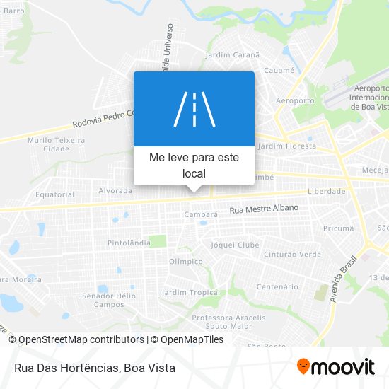 Rua Das Hortências mapa