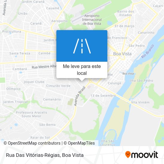 Rua Das Vitórias-Régias mapa