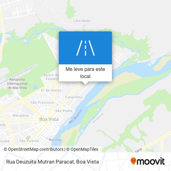 Rua Deuzuita Mutran Paracat mapa