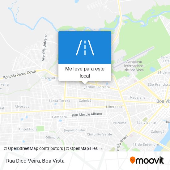 Rua Dico Veira mapa