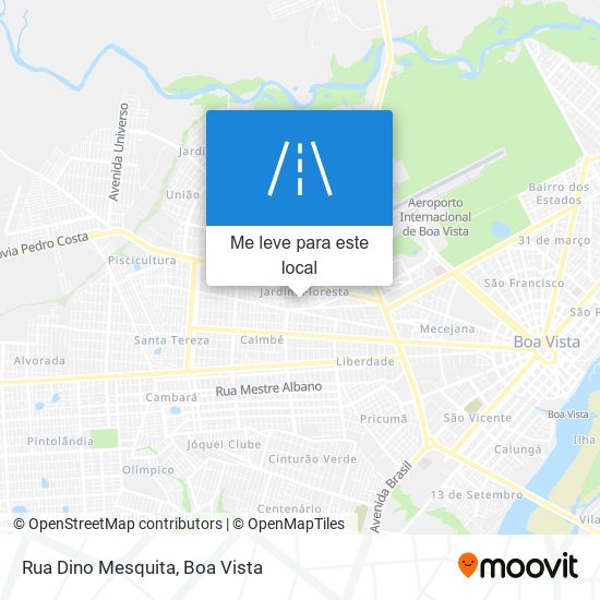 Rua Dino Mesquita mapa