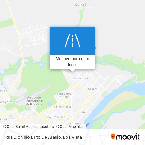 Rua Dionísio Brito De Araújo mapa