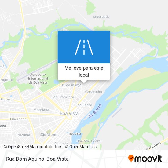 Rua Dom Aquino mapa