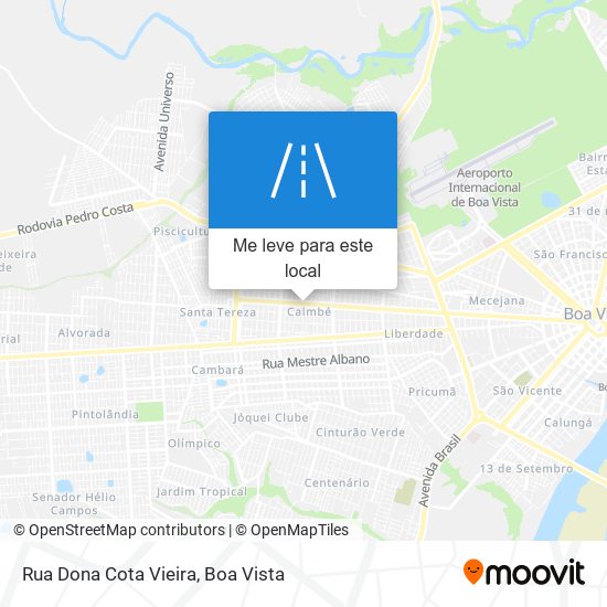 Rua Dona Cota Vieira mapa