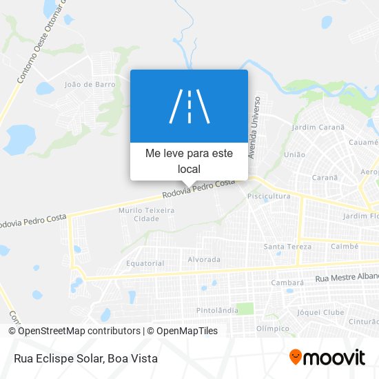 Rua Eclispe Solar mapa