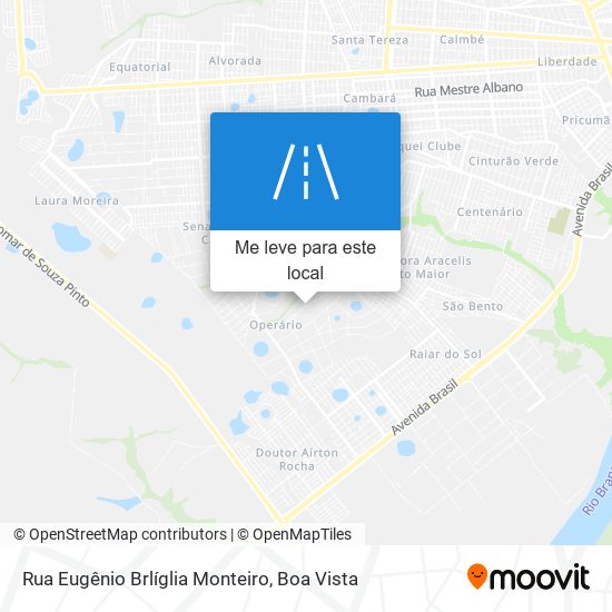Rua Eugênio Brlíglia Monteiro mapa