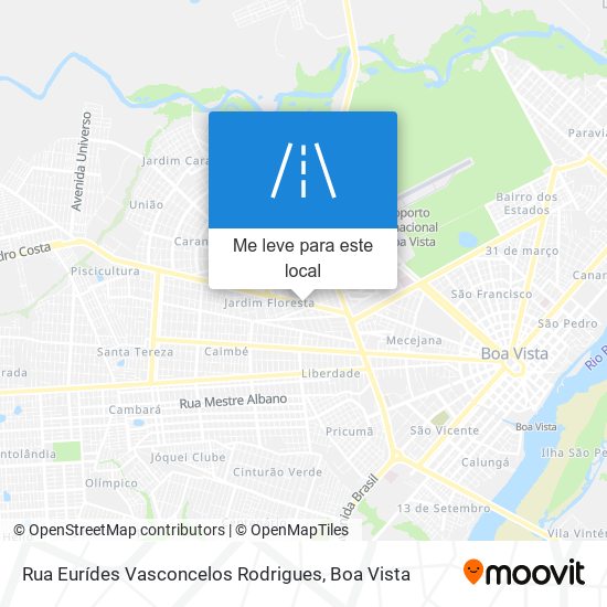 Rua Eurídes Vasconcelos Rodrigues mapa