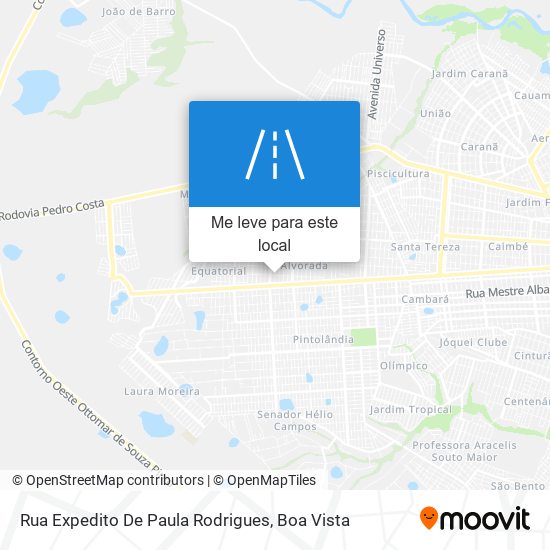 Rua Expedito De Paula Rodrigues mapa