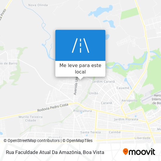 Rua Faculdade Atual Da Amazônia mapa