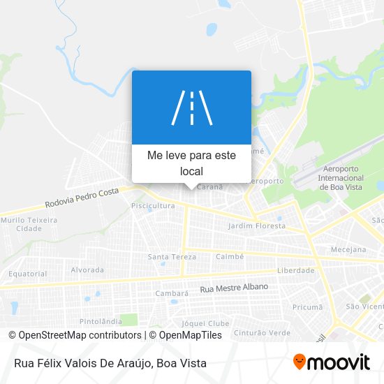 Rua Félix Valois De Araújo mapa