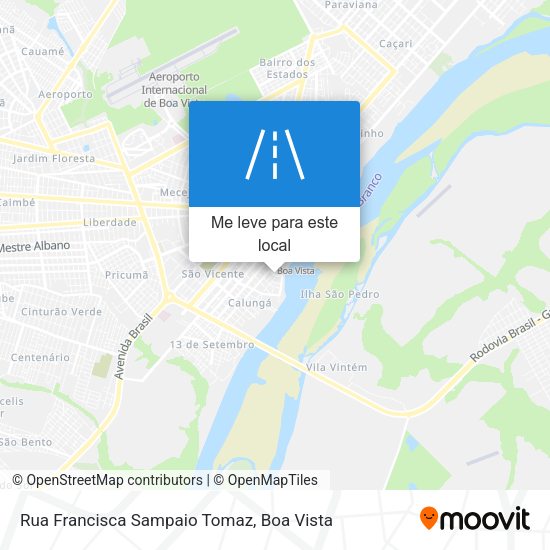 Rua Francisca Sampaio Tomaz mapa