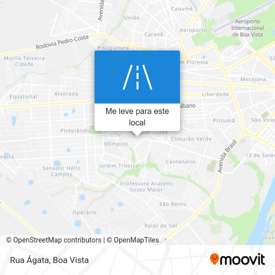 Rua Ágata mapa