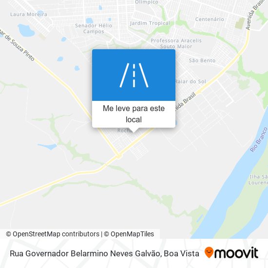 Rua Governador Belarmino Neves Galvão mapa