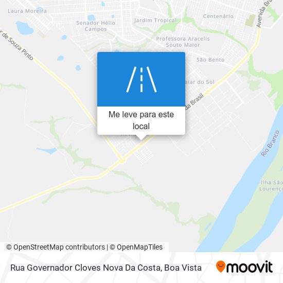 Rua Governador Cloves Nova Da Costa mapa