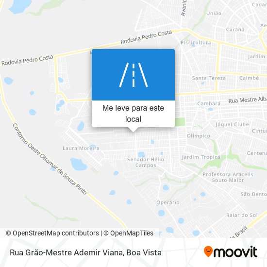 Rua Grão-Mestre Ademir Viana mapa