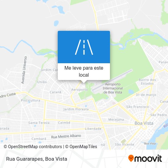 Rua Guararapes mapa