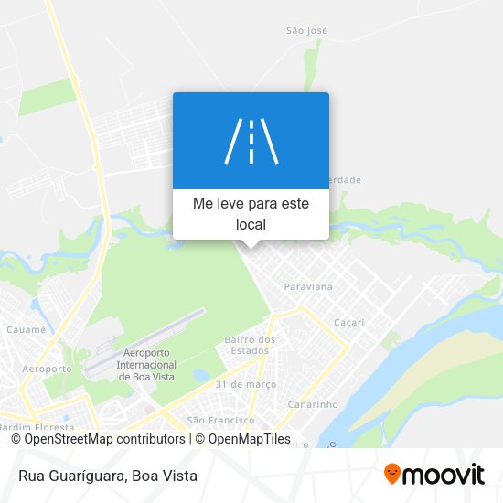 Rua Guaríguara mapa