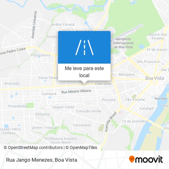 Rua Jango Menezes mapa