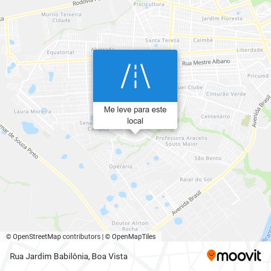 Rua Jardim Babilônia mapa