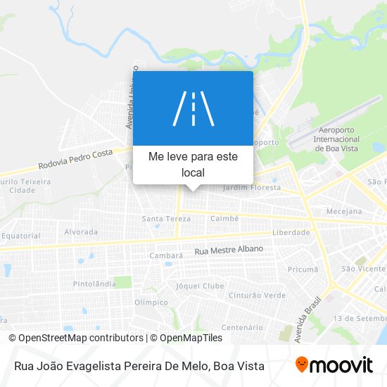 Rua João Evagelista Pereira De Melo mapa