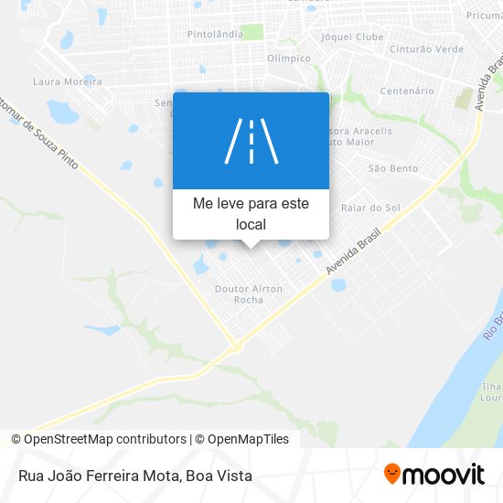 Rua João Ferreira Mota mapa