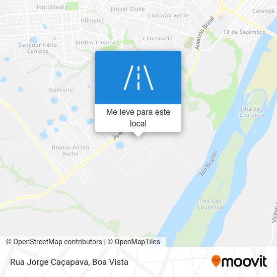 Rua Jorge Caçapava mapa