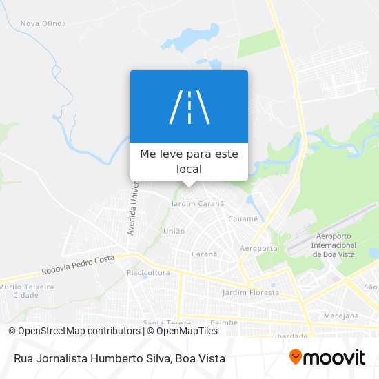 Rua Jornalista Humberto Silva mapa