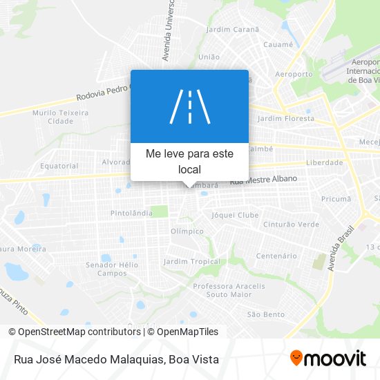 Rua José Macedo Malaquias mapa