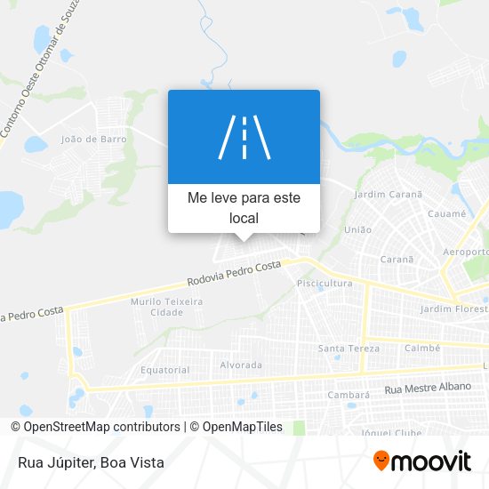 Rua Júpiter mapa