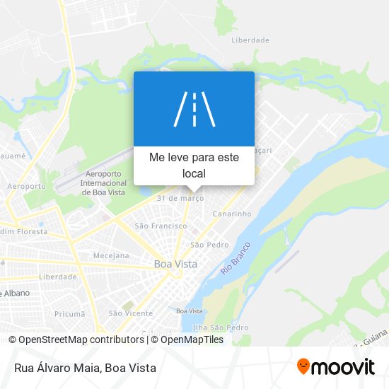 Rua Álvaro Maia mapa