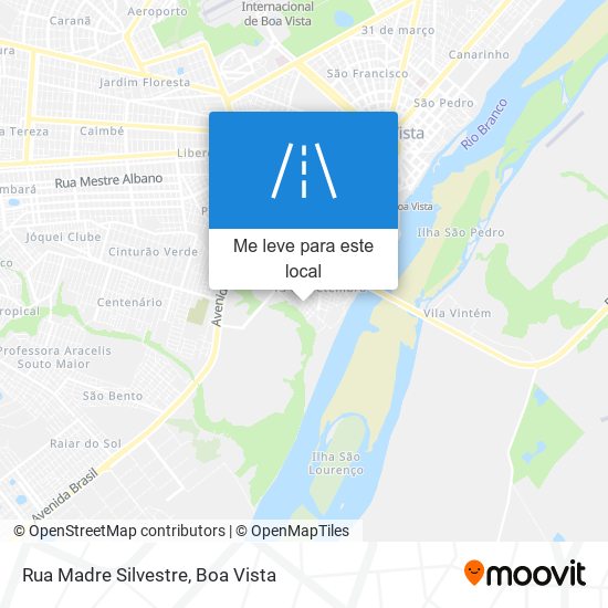 Rua Madre Silvestre mapa