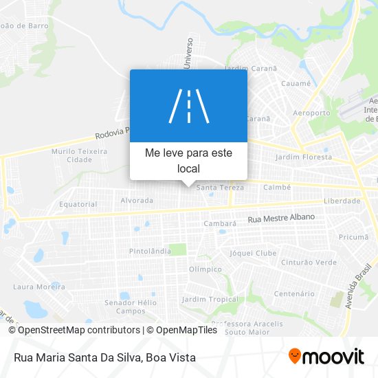 Rua Maria Santa Da Silva mapa