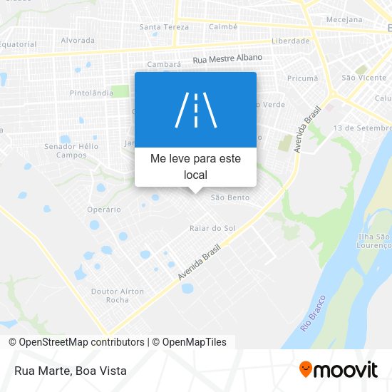 Rua Marte mapa