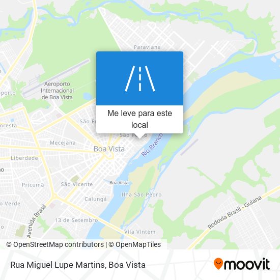 Rua Miguel Lupe Martins mapa
