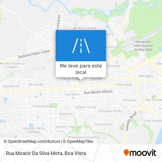 Rua Moacir Da Silva Mota mapa