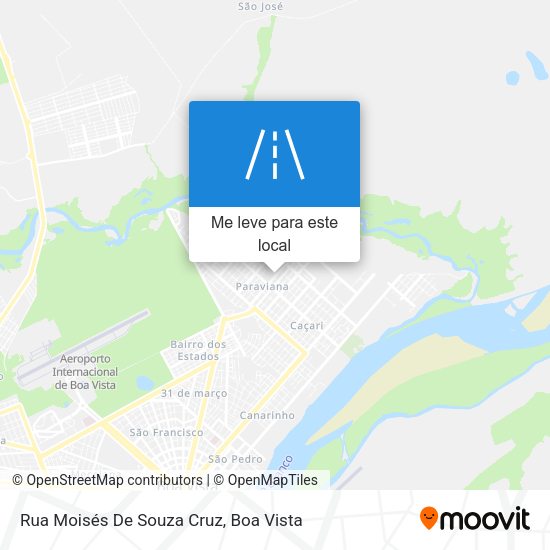 Rua Moisés De Souza Cruz mapa