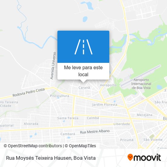 Rua Moysés Teixeira Hausen mapa