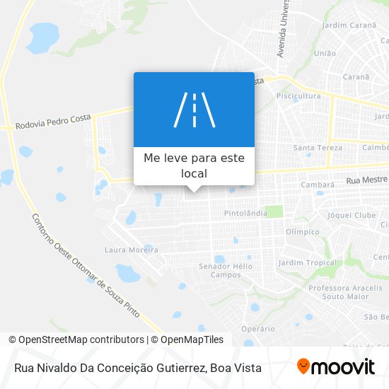 Rua Nivaldo Da Conceição Gutierrez mapa