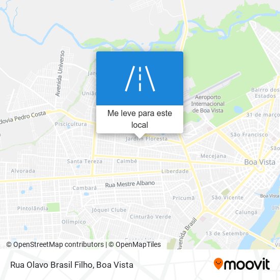 Rua Olavo Brasil Filho mapa