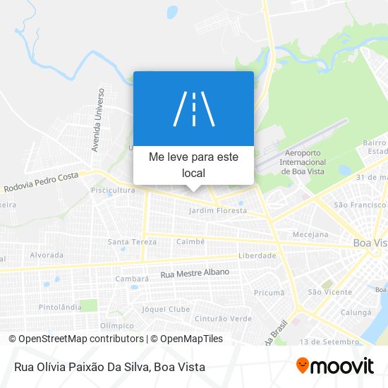 Rua Olívia Paixão Da Silva mapa